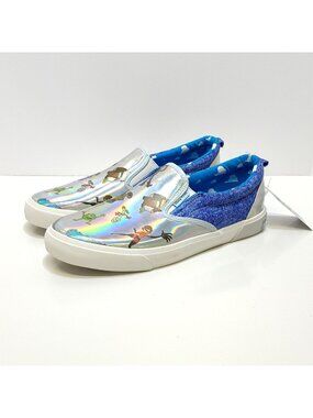 Disney Pixar Holographic Design Slip On Sneakers Toy Story Wall-E Up WMNS 10 NWT